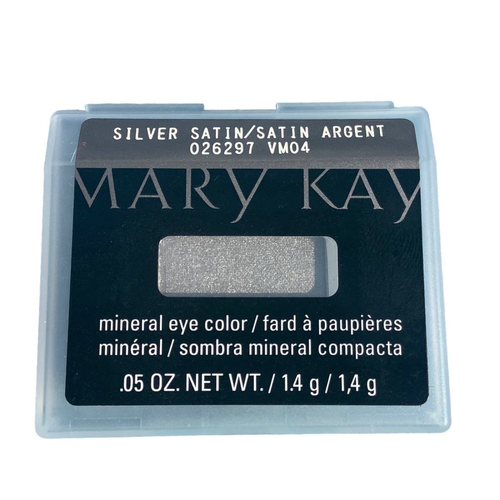 Mary Kay Mineral Eye Color Shadow Silver Satin 026297 VM04 .05 oz